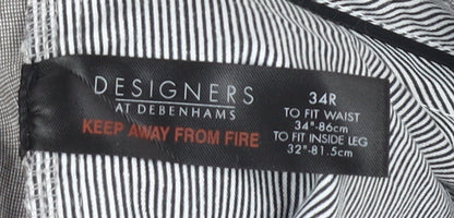 Designers at Debenhams Men's Grey Trousers 34R Cotton