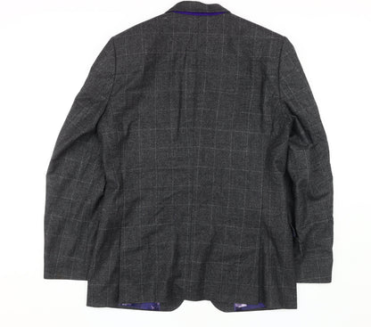 Mens UK Size 38 Ted Baker Regular Grey Suit Jacket