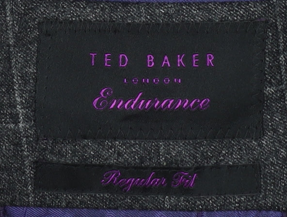 Mens UK Size 38 Ted Baker Regular Grey Suit Jacket
