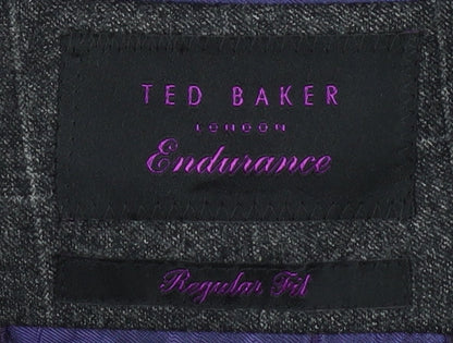 Mens UK Size 38 Ted Baker Regular Grey Suit Jacket