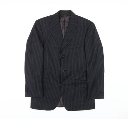 Mens UK Size 38 T.M.Lewin Regular Black Suit Jacket