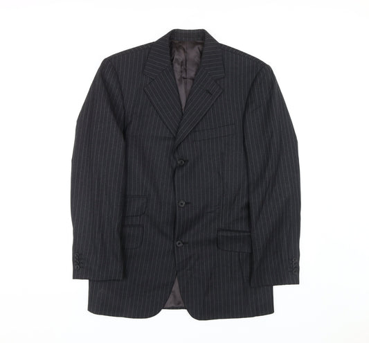 Mens UK Size 38 T.M.Lewin Regular Black Suit Jacket
