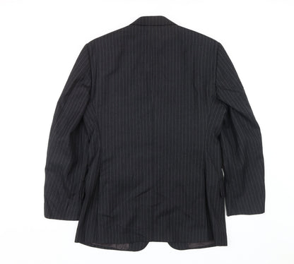 Mens UK Size 38 T.M.Lewin Regular Black Suit Jacket