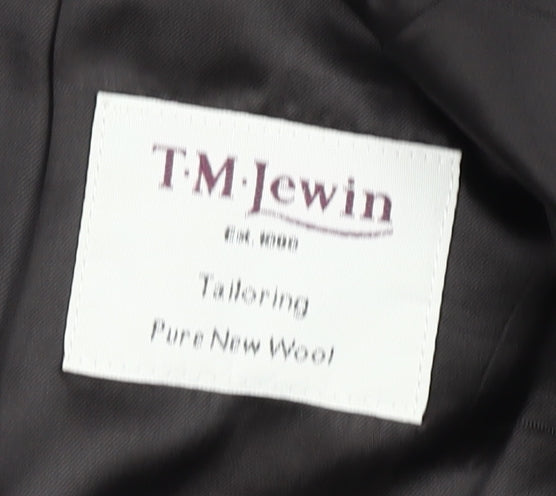 Mens UK Size 38 T.M.Lewin Regular Black Suit Jacket