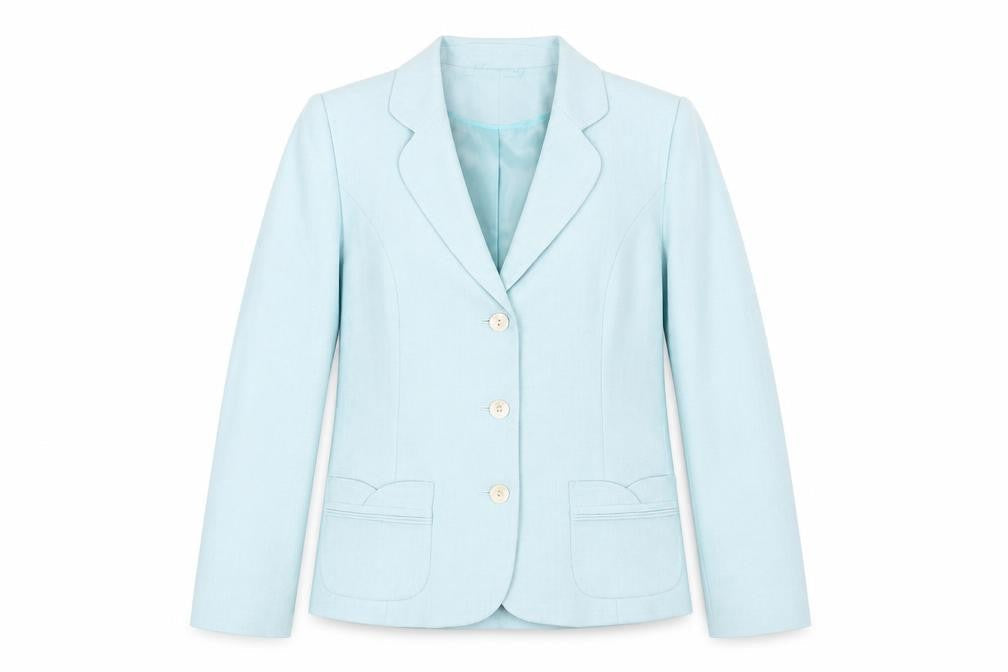 Eastex Women’s Blue Blazer Size 10 Button Collared