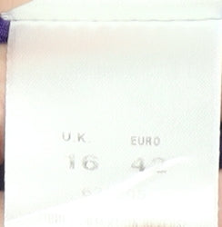 Eastex Women's Purple Check Pencil Skirt Size 16