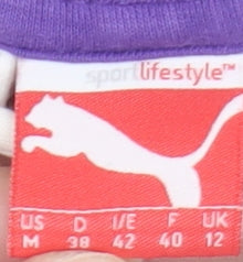 Puma Women's White Full Zip Hoodie Size 12