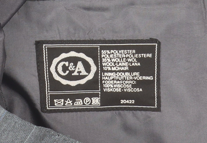 Mens UK Size 46 C&A Regular Grey Suit Jacket