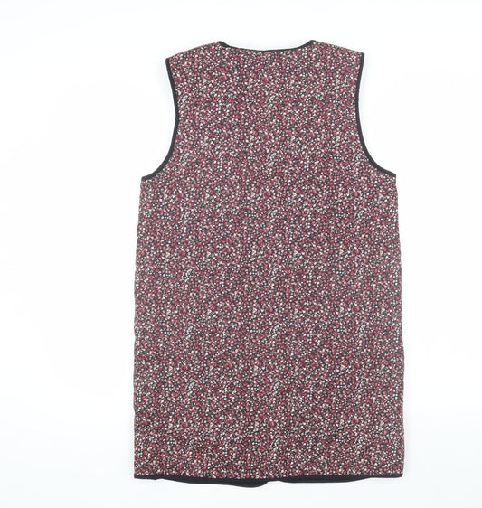 Jacqueline de Yong Women's Black Floral Waistcoat Size 6 UK