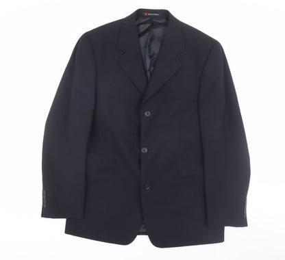 Mens UK Size 38 Ciro Citterio Regular Blue Suit Jacket