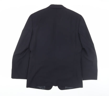 Mens UK Size 38 Ciro Citterio Regular Blue Suit Jacket