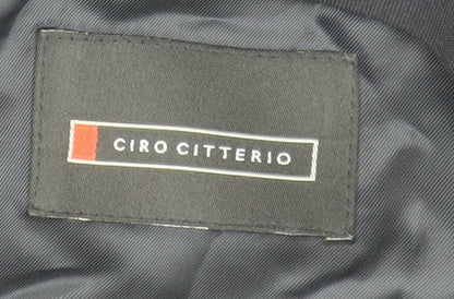 Mens UK Size 38 Ciro Citterio Regular Blue Suit Jacket
