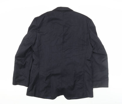 Mens UK Size 42 Burton Menswear Regular Blue Suit Jacket