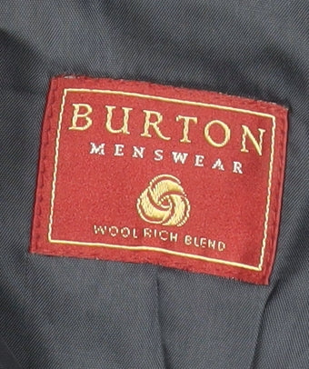 Mens UK Size 42 Burton Menswear Regular Blue Suit Jacket