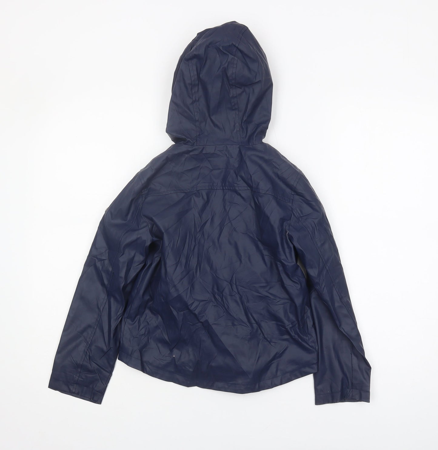 Michael Kors Girls Blue Hooded Rain Coat 6-7 Years
