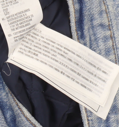 Abercrombie & Fitch Men's Blue Denim Jacket S