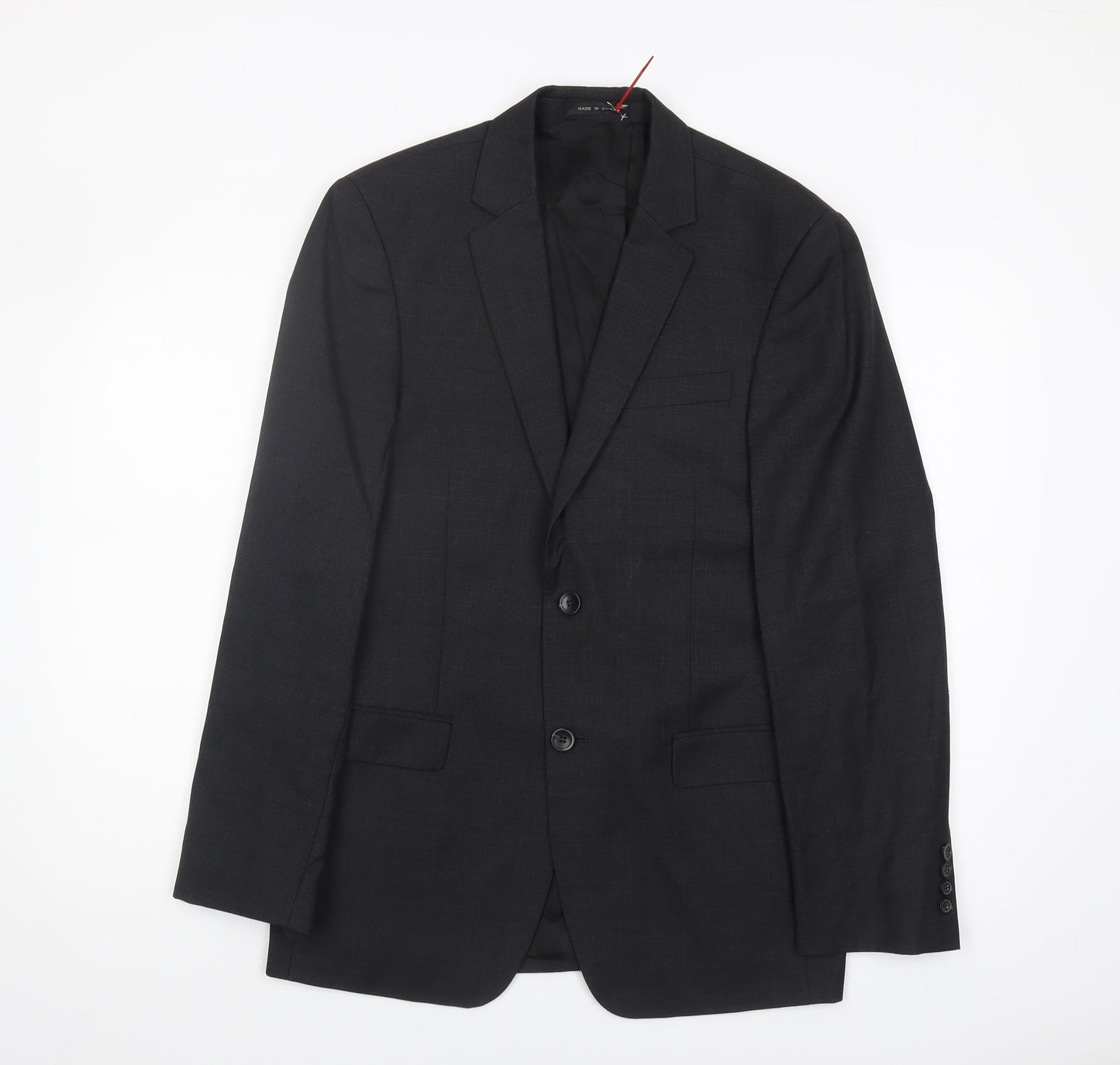 Mens UK Size 38 DKNY Regular Black Suit Jacket