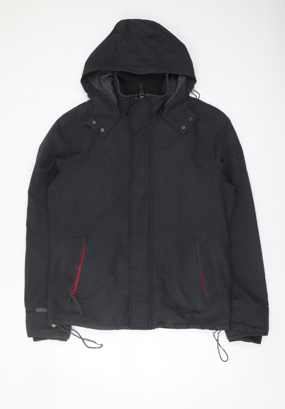 Mens UK Size S Fat Face Black Parka Coat