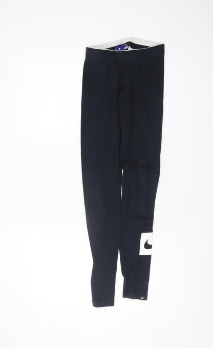 Womens UK Size XS Nike   Black Leggings