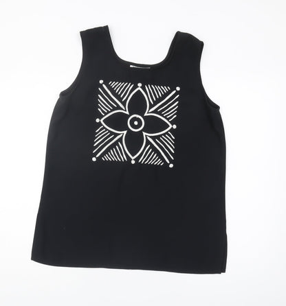Womens UK Size 12 Windsmoor Black Basic Tank