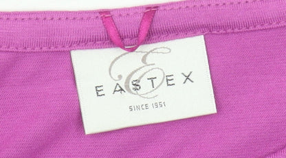 Womens UK Size 12 Eastex Pink Basic T-Shirt