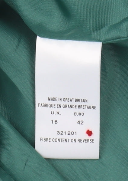 Eastex Women's Green Suit Jacket Size 16 - Lined & Vintage