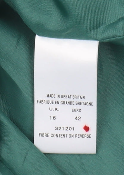 Eastex Women's Green Suit Jacket Size 16 - Lined & Vintage