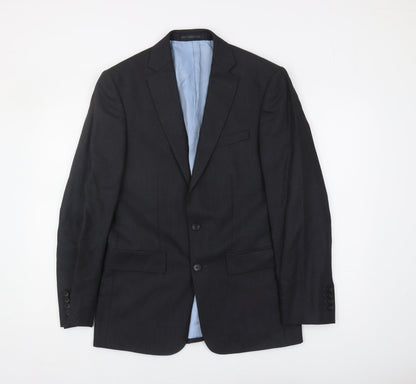 Mens UK Size 38 Charles Tyrwhitt Regular Black Suit Jacket