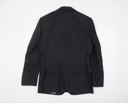 Mens UK Size 38 Charles Tyrwhitt Regular Black Suit Jacket