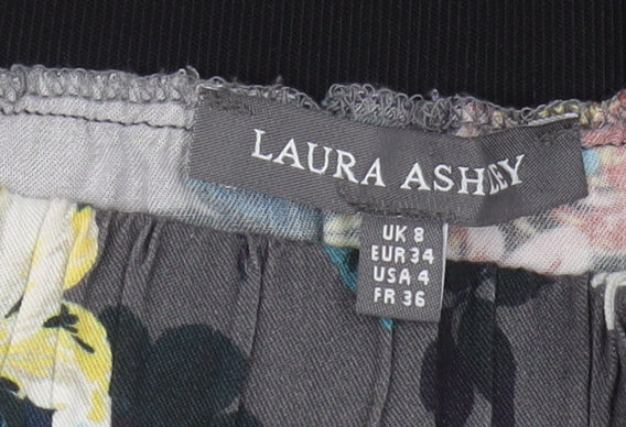 Laura Ashley Women's Floral Multicoloured A-Line Skirt