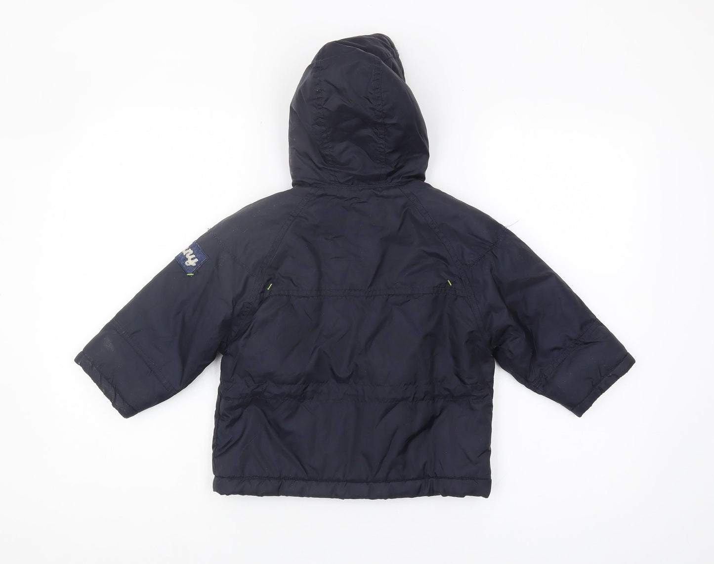 DKNY Boys Blue Puffer Jacket Hooded 2 Years