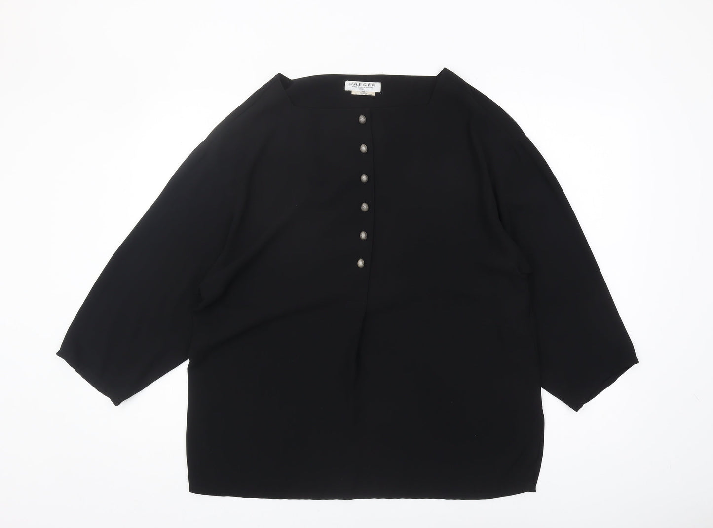 Womens UK Size S Jaeger Black  Blouse