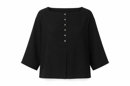 Womens UK Size S Jaeger Black  Blouse
