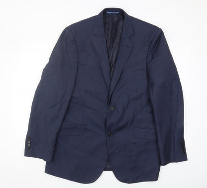 Austin Reed Men's Navy Blue Wool Blazer Size 42R