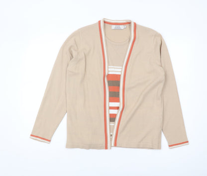 Womens UK Size M Honor Millburn Beige Cardigan Jumper