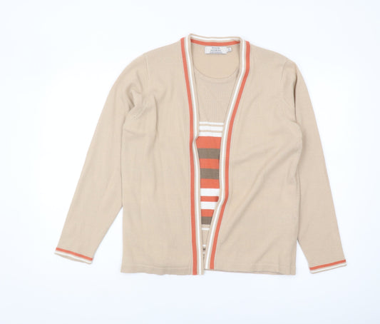 Womens UK Size M Honor Millburn Beige Cardigan Jumper