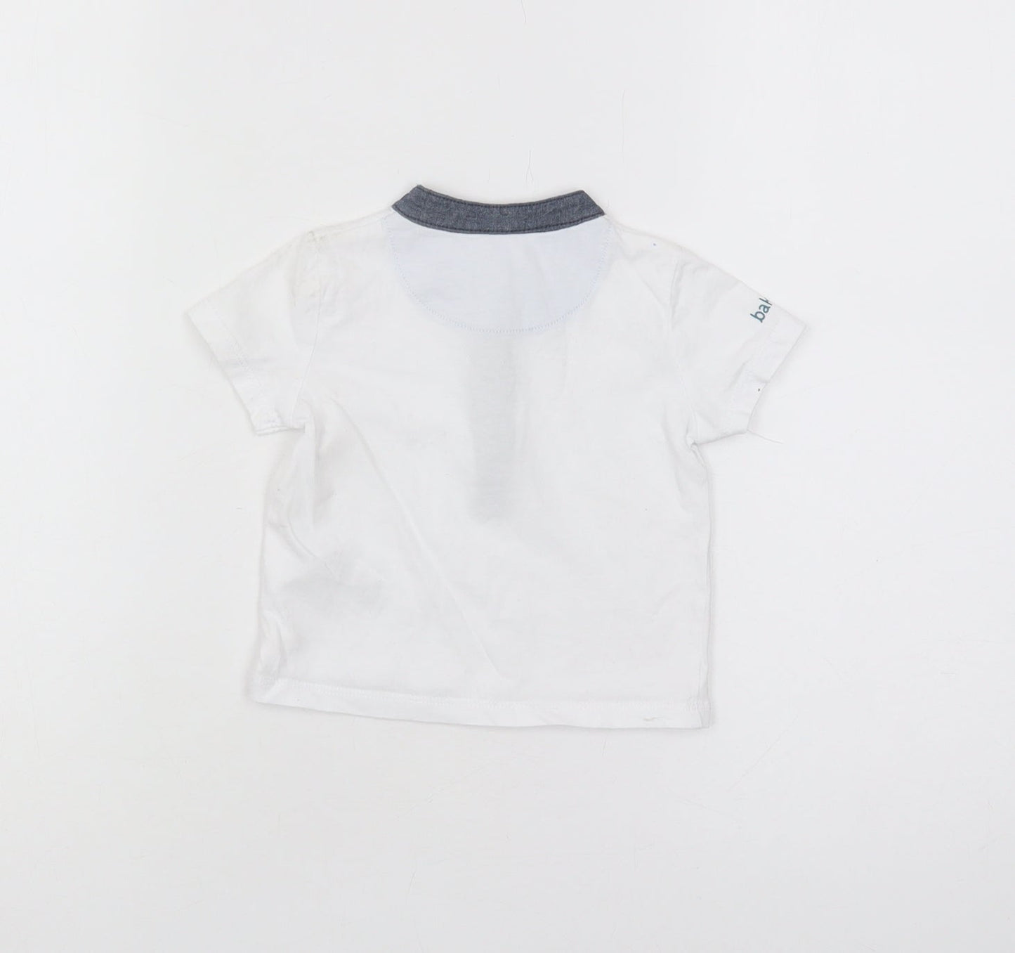 Baker by Ted Baker Unisex White 6-9 Months Casual T-Shirt