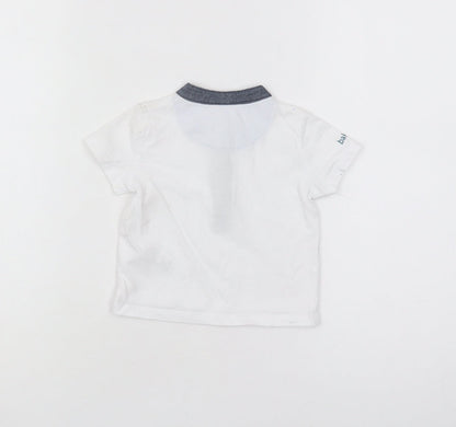 Baker by Ted Baker Unisex White 6-9 Months Casual T-Shirt