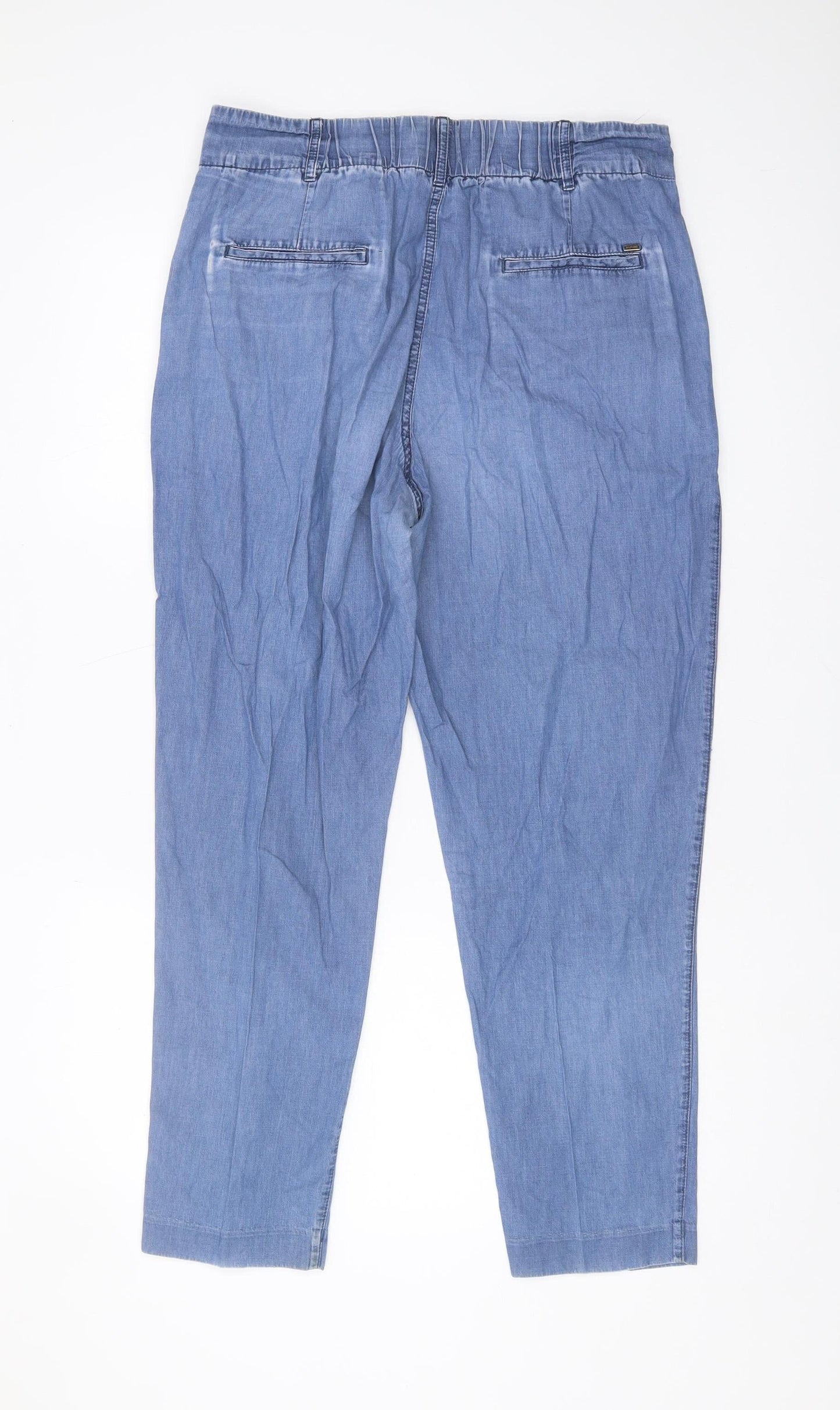 Tommy Hilfiger Women's Blue Straight Trousers Size 10
