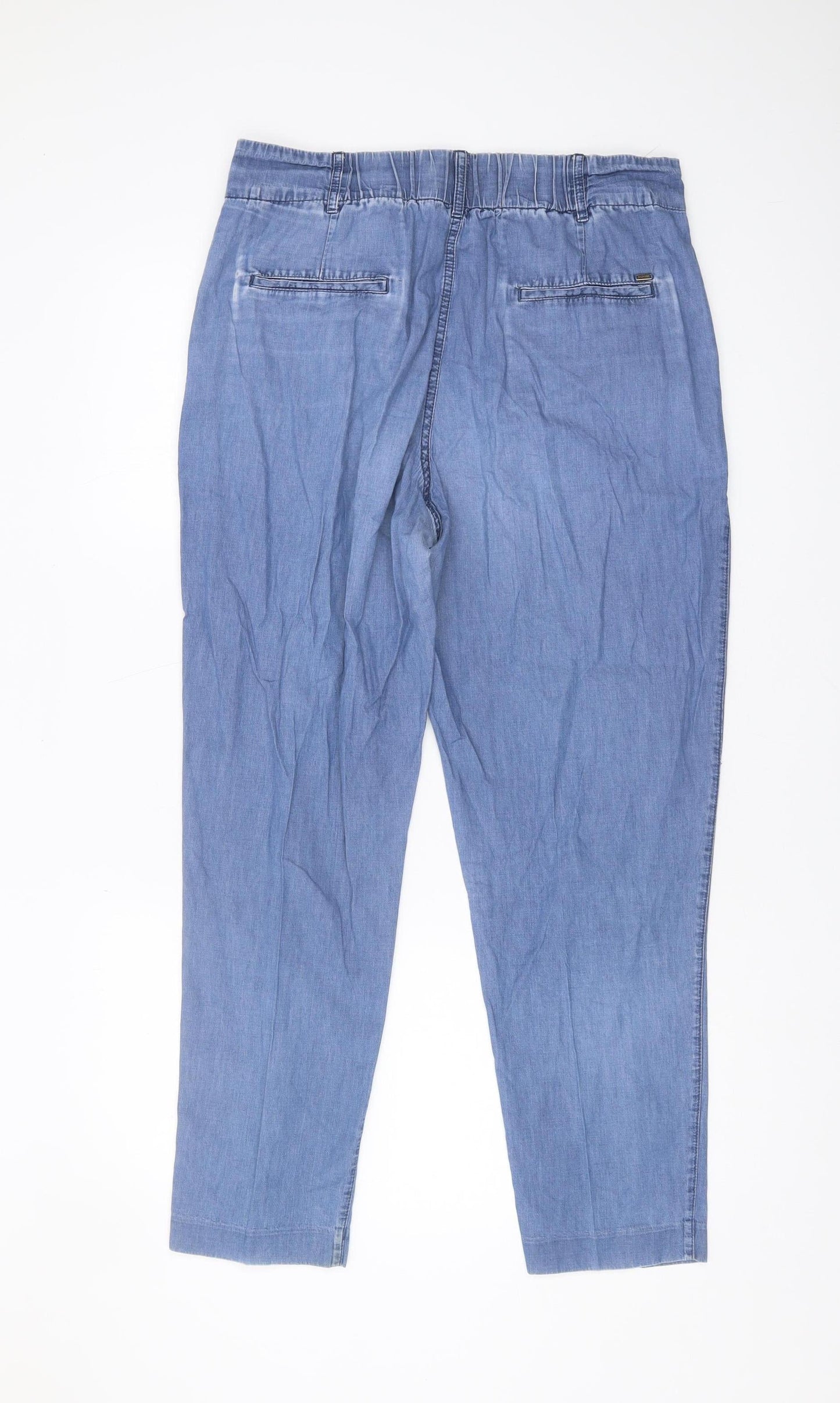 Tommy Hilfiger Women's Blue Straight Trousers Size 10