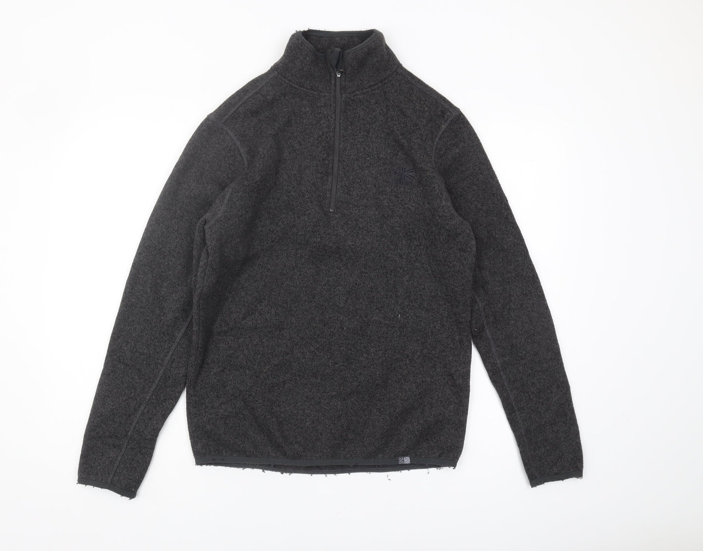 Mens UK Size S Karrimor Black 1/2 Zip Sweatshirt