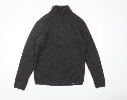 Mens UK Size S Karrimor Black 1/2 Zip Sweatshirt