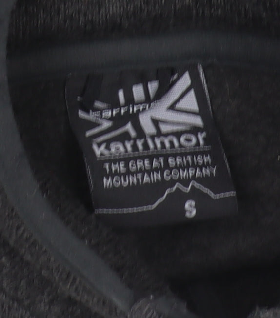 Mens UK Size S Karrimor Black 1/2 Zip Sweatshirt