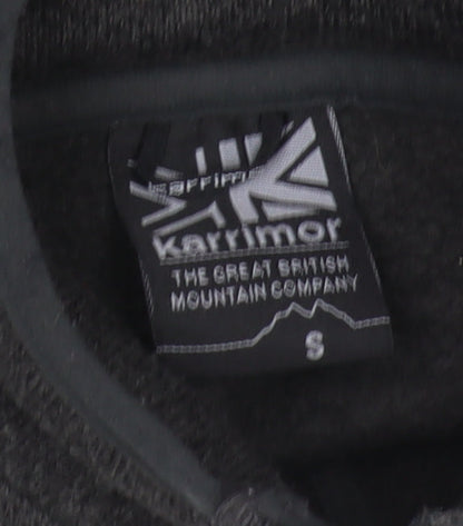 Mens UK Size S Karrimor Black 1/2 Zip Sweatshirt
