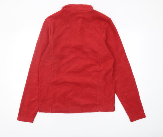 Mens UK Size S TOG24 Red 1/4 Zip Sweatshirt
