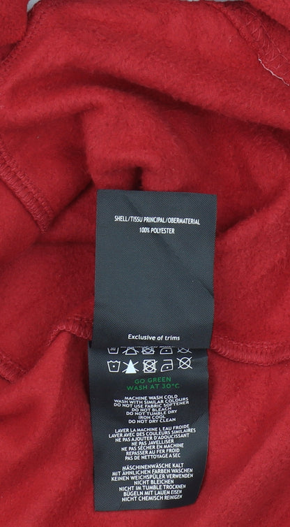 Mens UK Size S TOG24 Red 1/4 Zip Sweatshirt