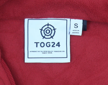 Mens UK Size S TOG24 Red 1/4 Zip Sweatshirt