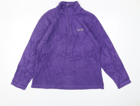 Regatta Women's Purple Fleece Pullover Sweatshirt Size 14