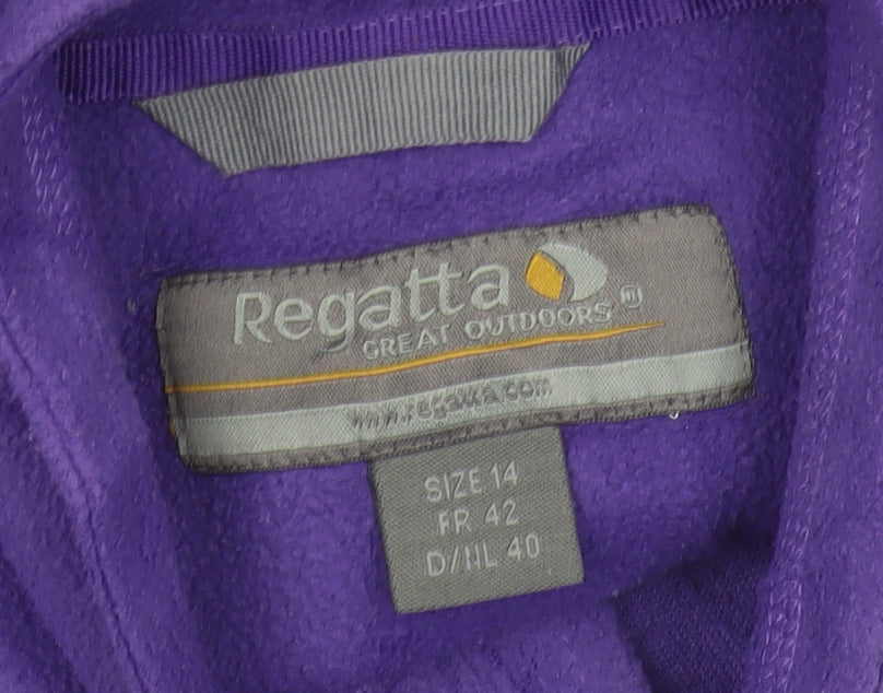 Regatta Women's Purple Fleece Pullover Sweatshirt Size 14