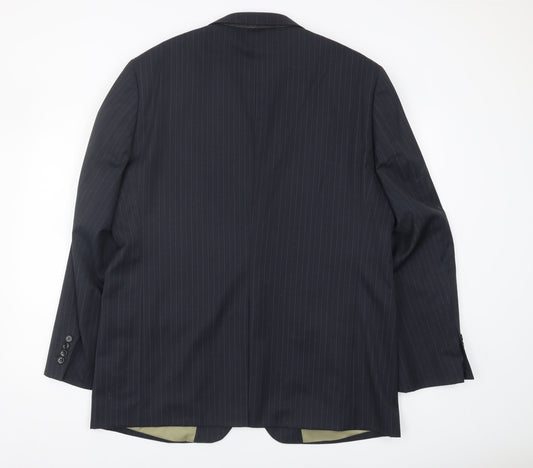 Mens UK Size 44 Pierre Cardin Regular Blue Suit Jacket